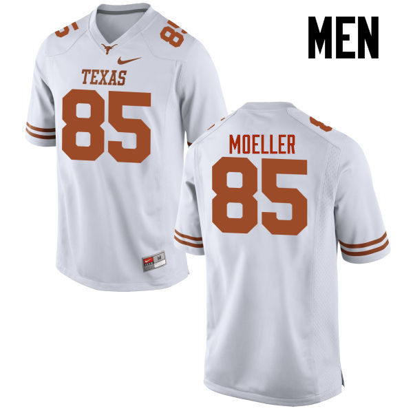 Men #85 Philipp Moeller Texas Longhorns College Football Jerseys-White